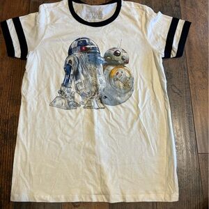 Women’s Disney Star Wars Droid short sleeve top size medium